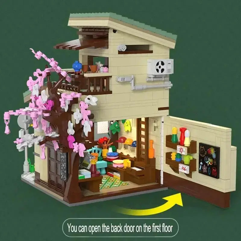 Cada LED City Japanese Street View Bricks Shop Building Blocks - ToylandEU