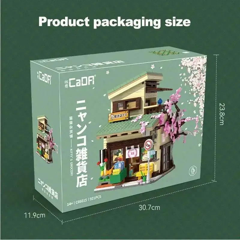 Cada LED City Japanese Street View Bricks Shop Building Blocks - ToylandEU