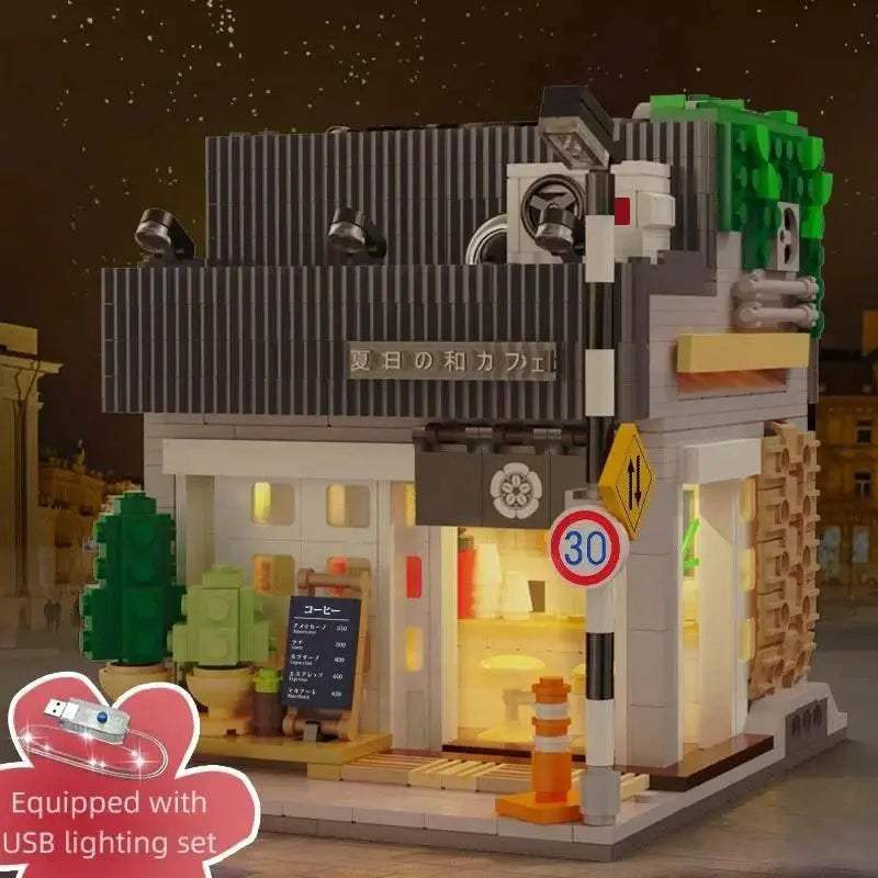 Cada LED City Japanese Street View Bricks Shop Building Blocks - ToylandEU