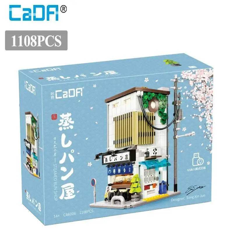 Cada LED City Japanese Street View Bricks Shop Building Blocks - ToylandEU