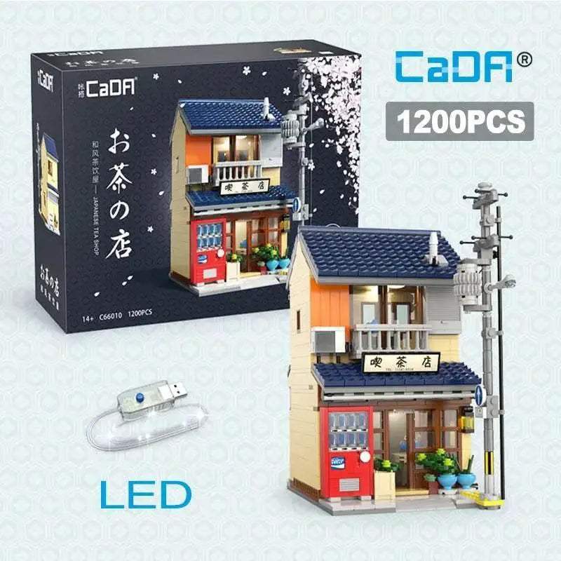 Cada LED City Japanese Street View Bricks Shop Building Blocks - ToylandEU
