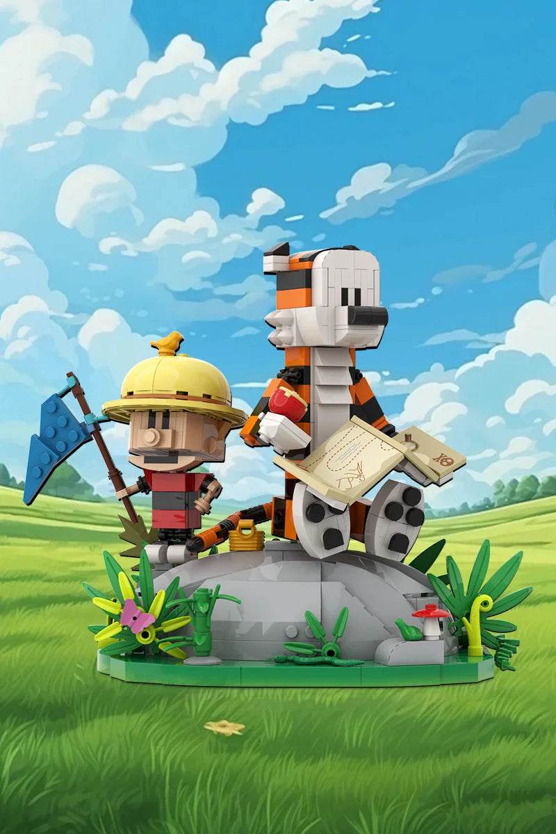 MOC Calvined and Hobbes Model Building Block Building Bricks MOC Gift - ToylandEU