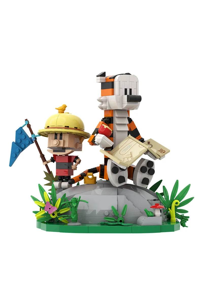 MOC Calvined and Hobbes Model Building Block Building Bricks MOC Gift - ToylandEU