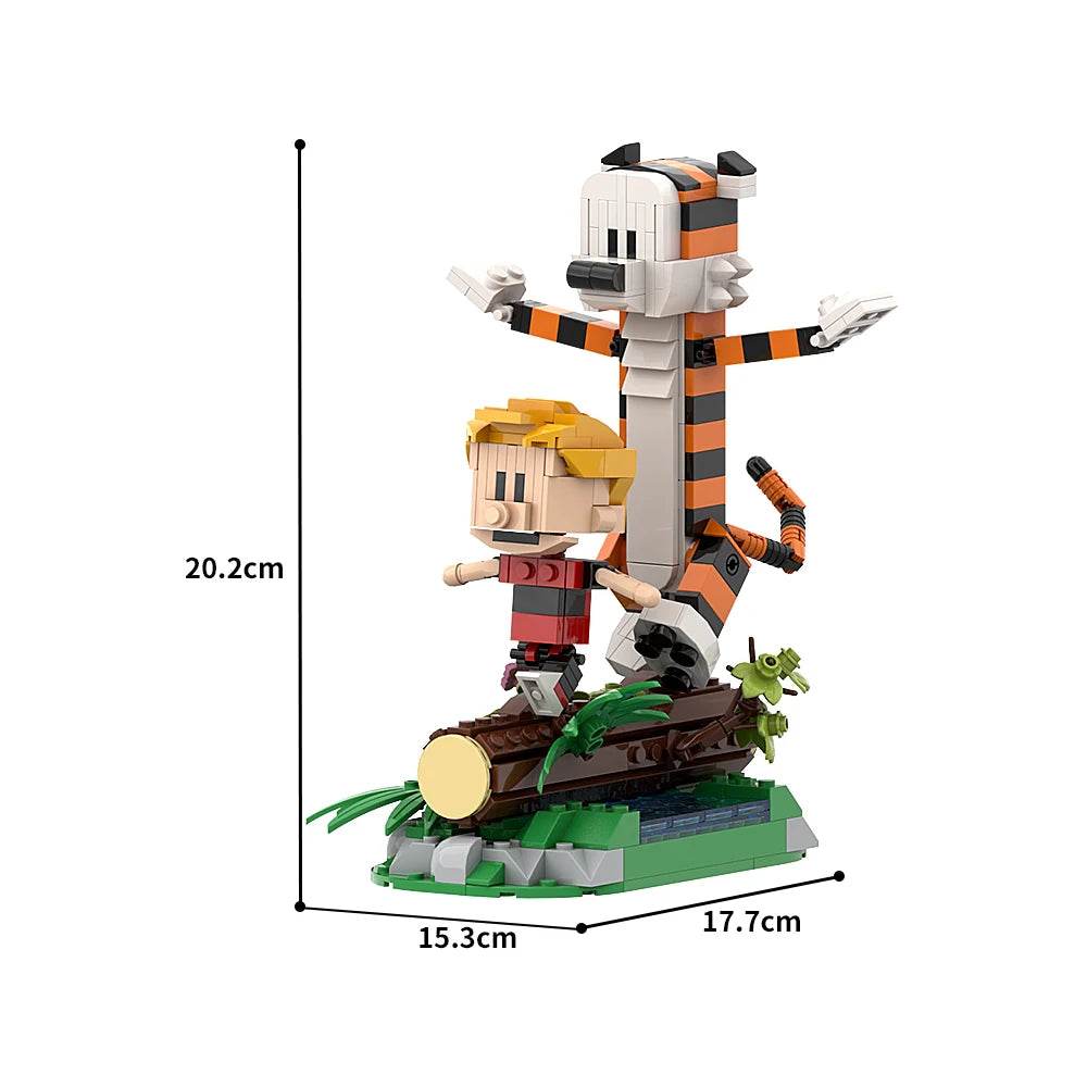 MOC Calvined and Hobbes Model Building Block Building Bricks MOC Gift - ToylandEU