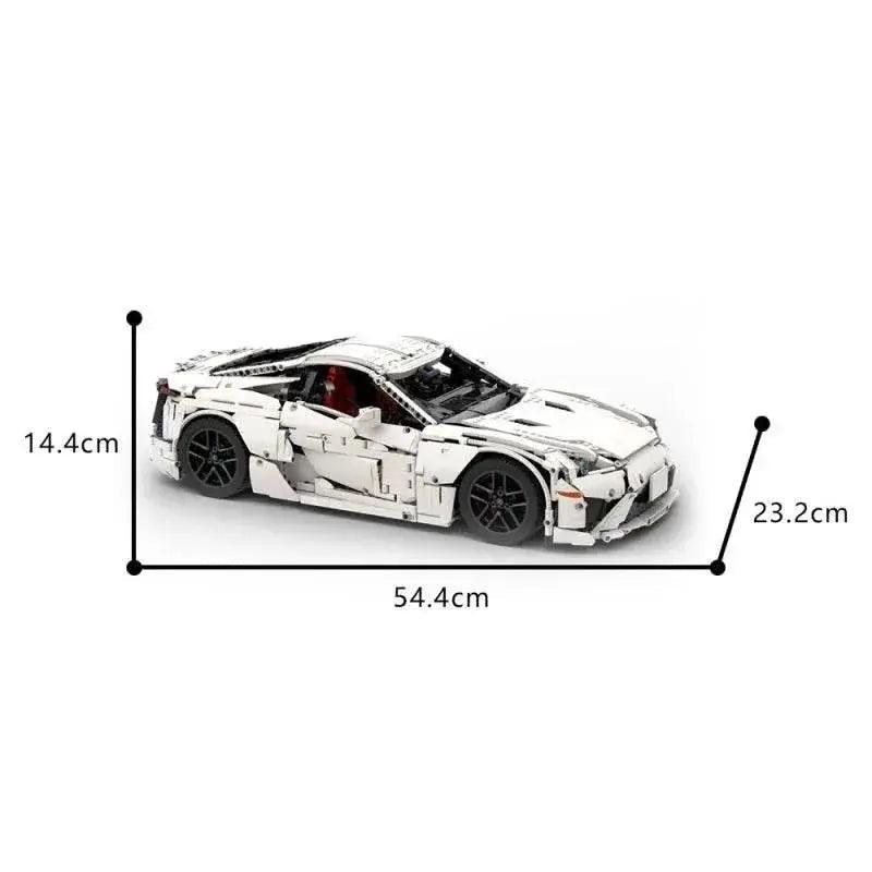 MOC Car Lexused LFA 1:8 Model Building Block Supercar Building Bricks MOC -  ToylandEU™