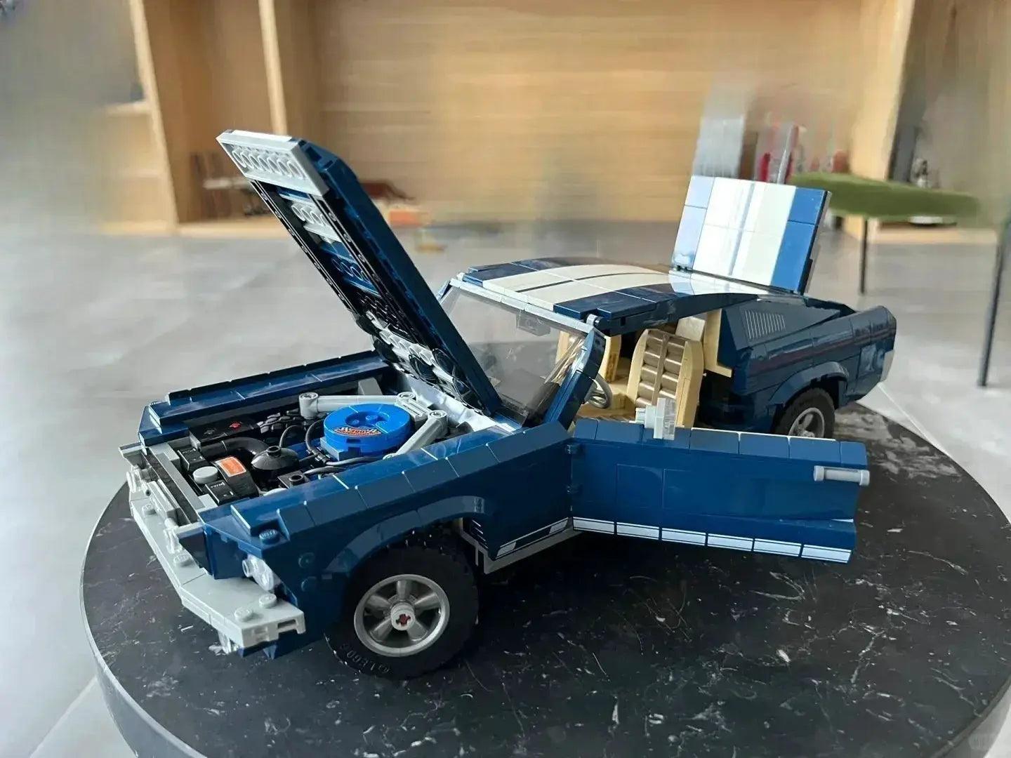  MOC Car Model Building Blocks Blue White For Home Decor -  ToylandEU™