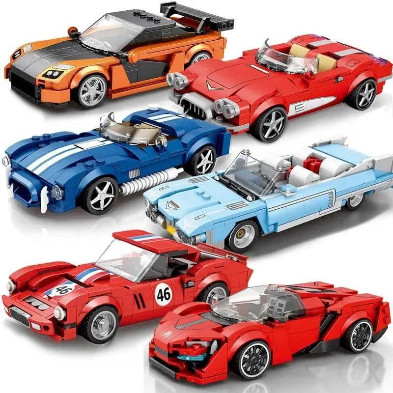  MOC Car Series Building Blocks Sports Racing Speed Champion Car Model Bricks -  ToylandEU™