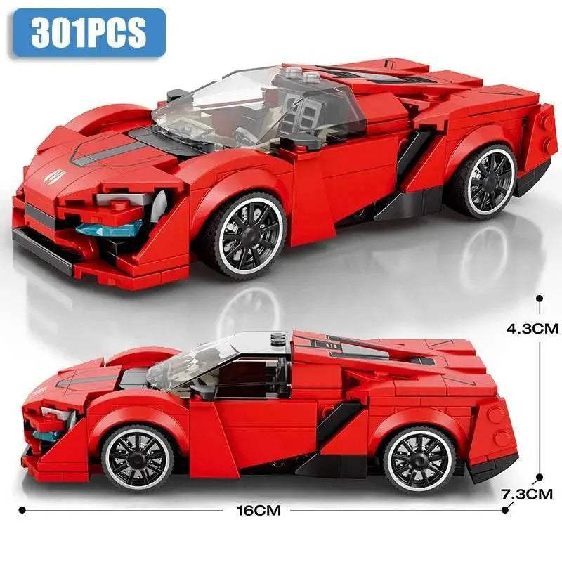 Car Series Building Blocks Sports Racing Speed Champion Car Model Bricks - ToylandEU