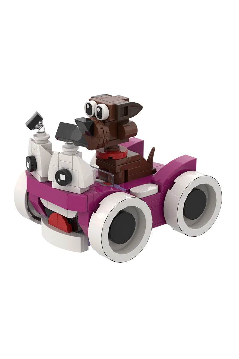 MOC Cars Movie Putt-Putt and Pep Model Building Blocks Building Bricks MOC - ToylandEU
