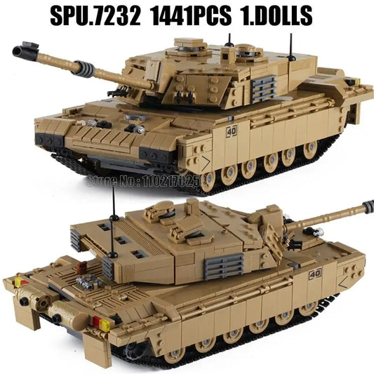MOC Challenger II Tank Building Blocks Set Lego Compatible 1441 Piece - ToylandEU
