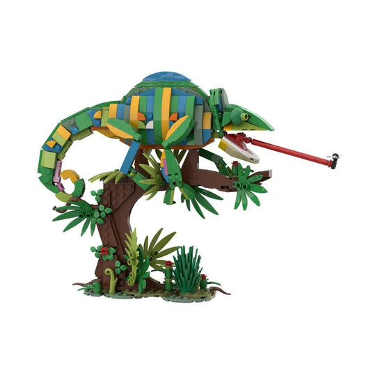 MOC Chameleon Model Building Blocks DIY Design Toy Gift - ToylandEU