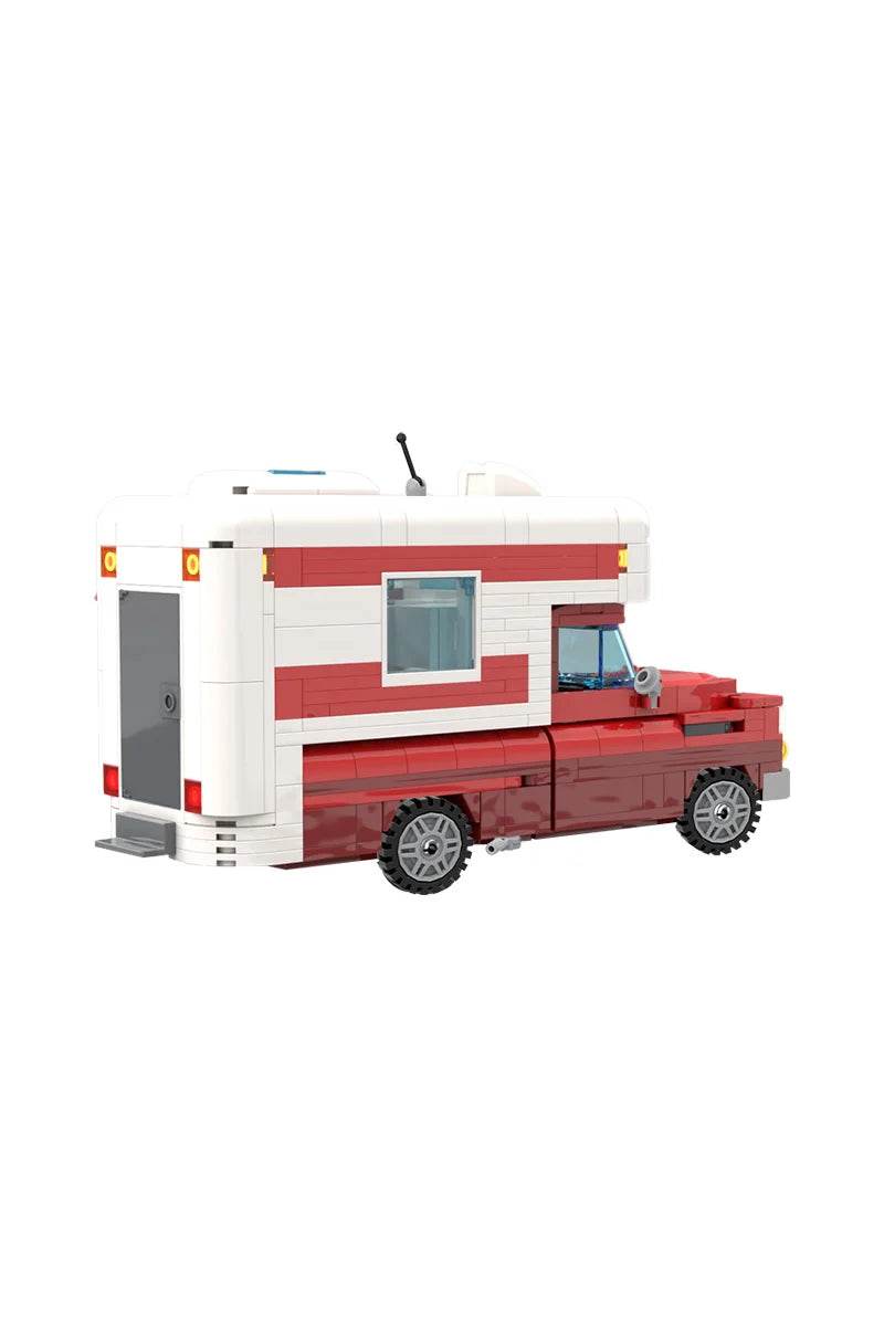 MOC Chevrolet Apache Food Truck Model Building Blocks Toys Building Bricks MOC - ToylandEU