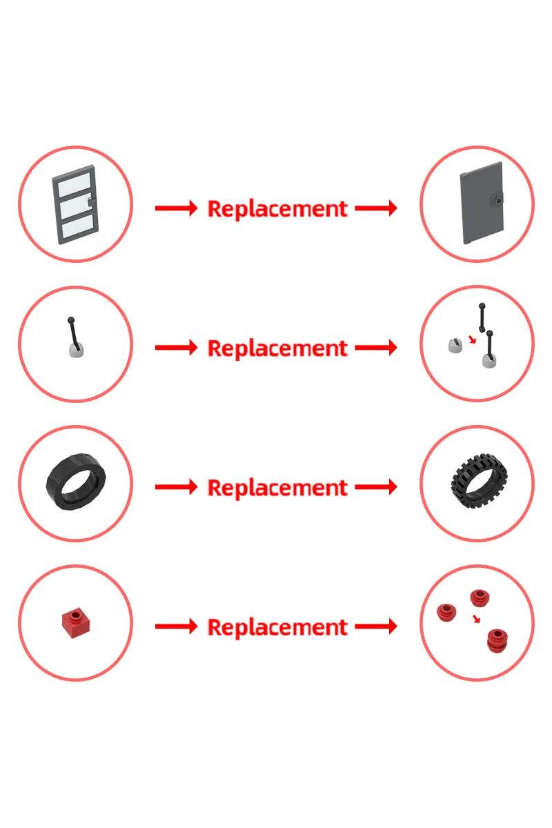 MOC Chevrolet Apache Food Truck Model Building Blocks Toys Building Bricks MOC - ToylandEU