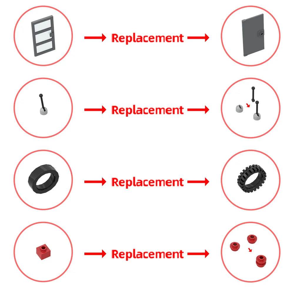 MOC Chevrolet Apache Food Truck Model Movable Brick Building Bricks MOC Gift - ToylandEU