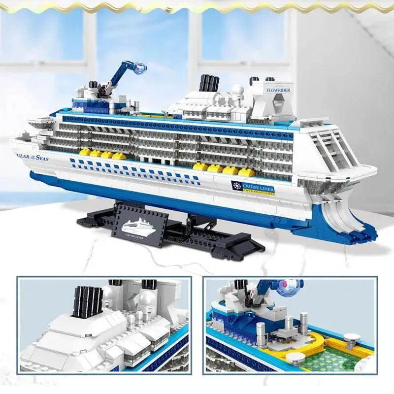  MOC City 2428Pcs Cruise Liner Ship Mini Model Building Blocks -  ToylandEU™