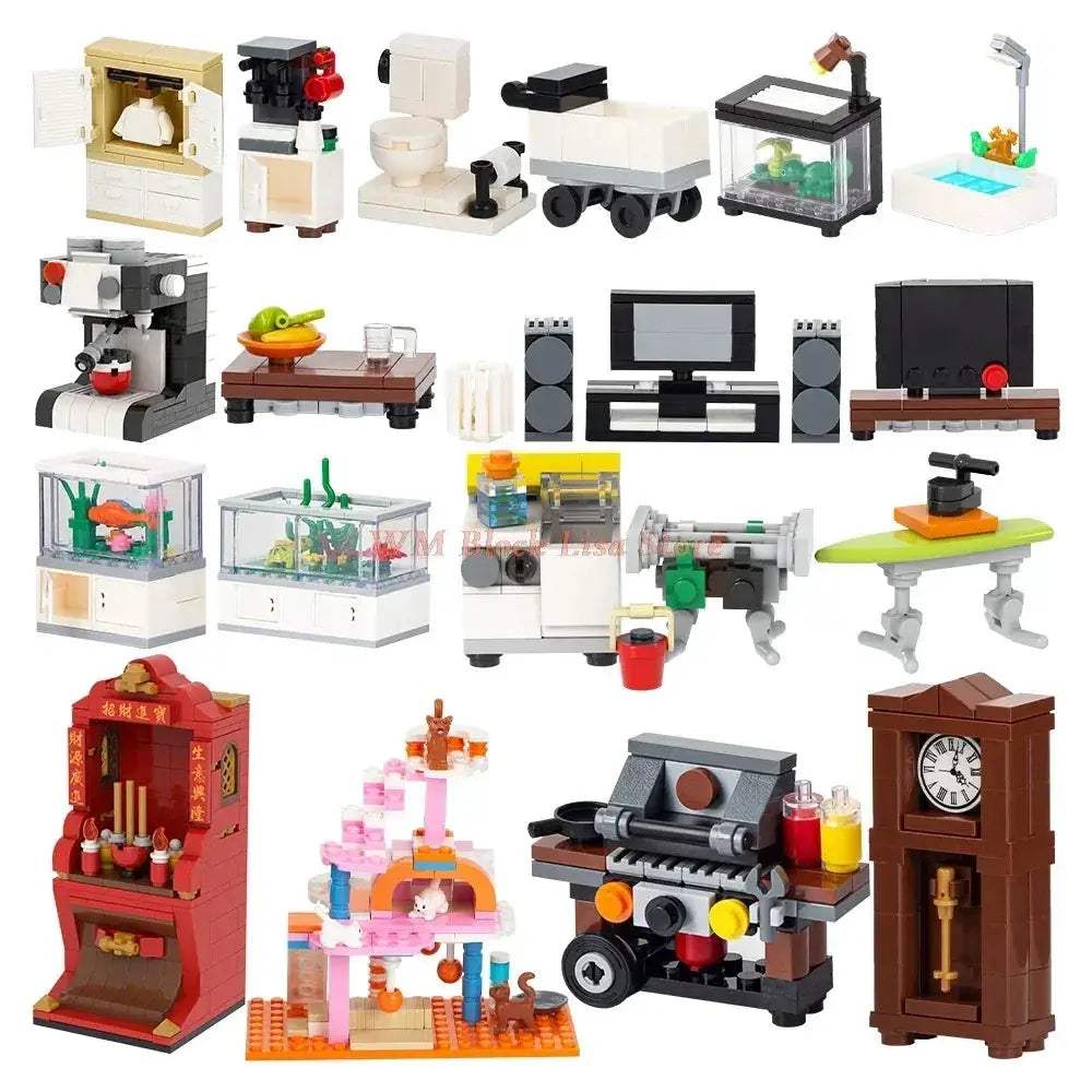 City Furniture Building Blocks Set For Kids DIY MOC Toys - ToylandEU