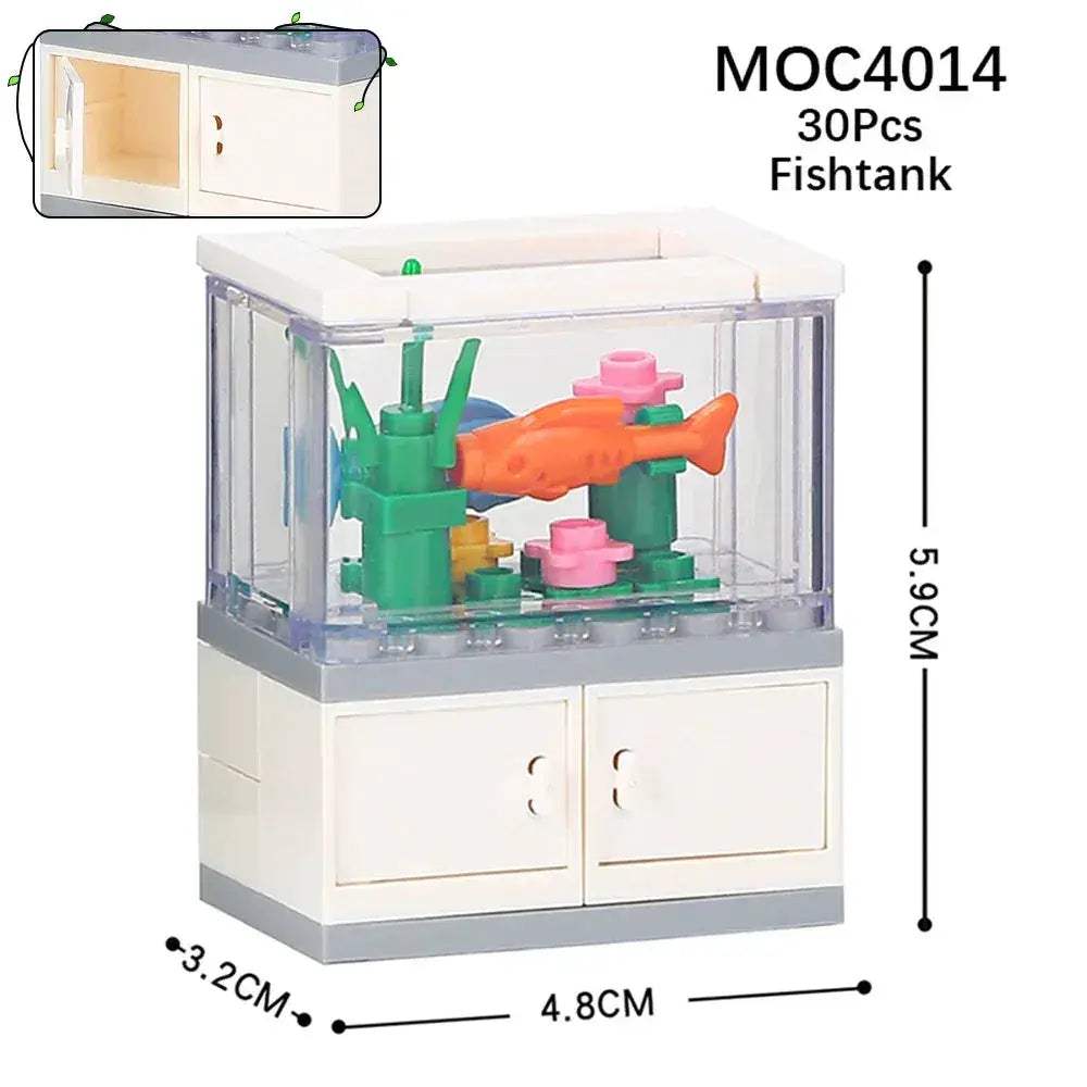 City Furniture Building Blocks Set For Kids DIY MOC Toys - ToylandEU