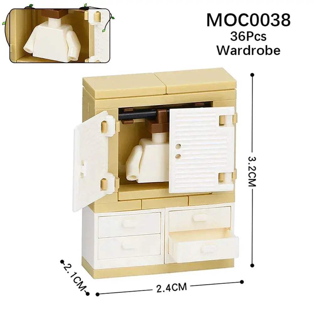 City Furniture Building Blocks Set For Kids DIY MOC Toys - ToylandEU