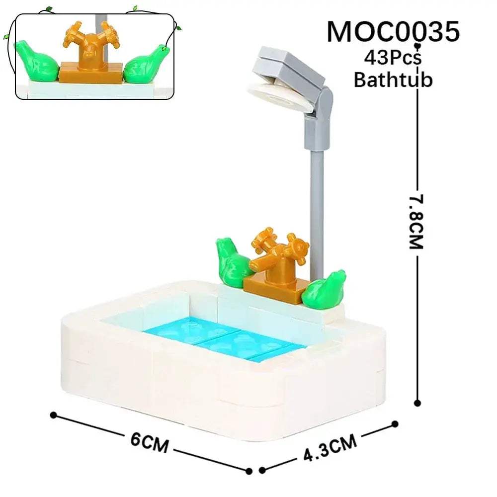 City Furniture Building Blocks Set For Kids DIY MOC Toys - ToylandEU