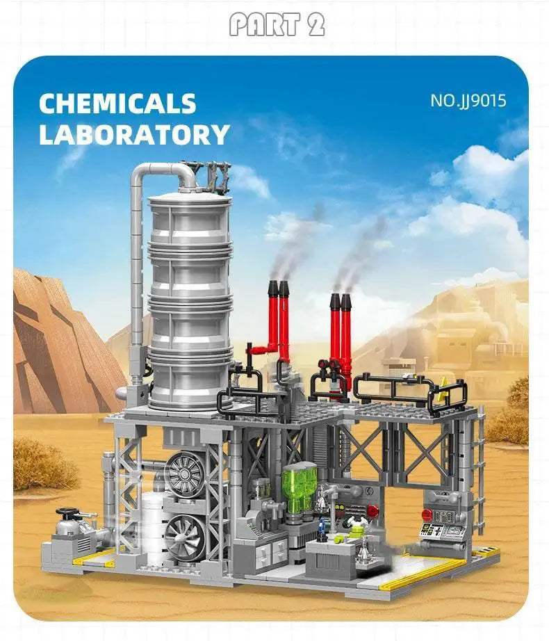 City Street View Building Blocks Natural Gas Storage Center - ToylandEU
