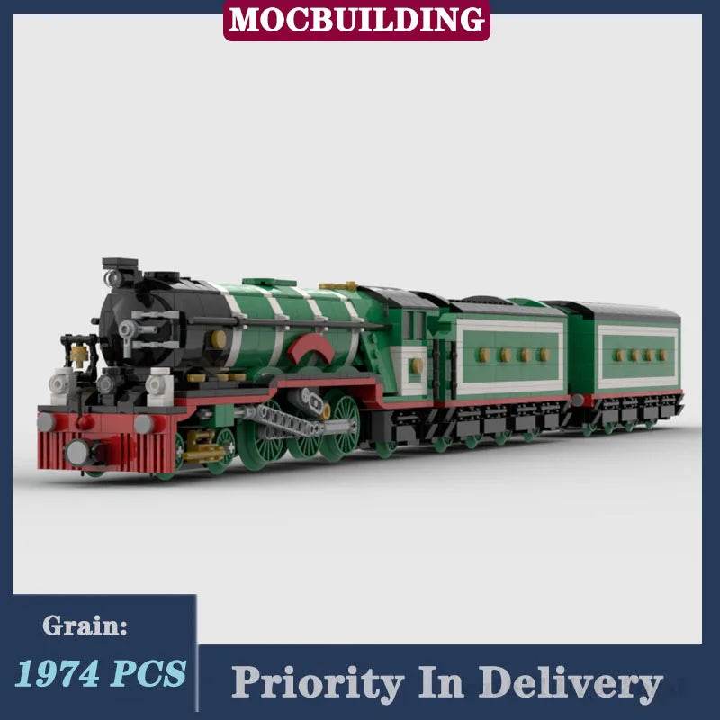 MOC City Train Locomotive Model Building Block Toy Gifts - ToylandEU
