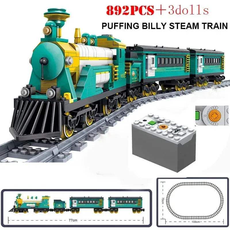 City Train Tracks Building Blocks Kit For Kids DIY Creativity - ToylandEU