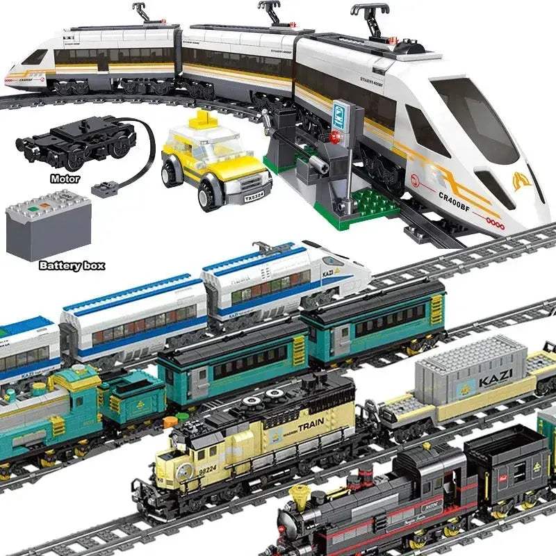 City Train Tracks Building Blocks Kit For Kids DIY Creativity - ToylandEU