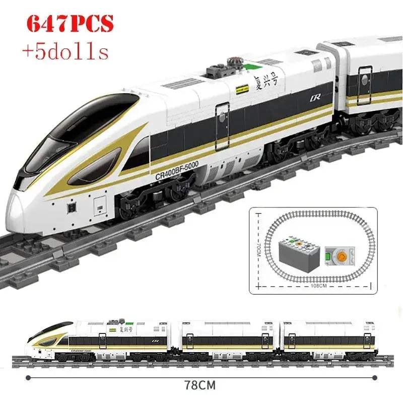 City Train Tracks Building Blocks Kit For Kids DIY Creativity - ToylandEU