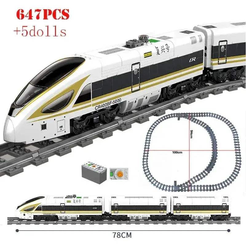 City Train Tracks Building Blocks Kit For Kids DIY Creativity - ToylandEU