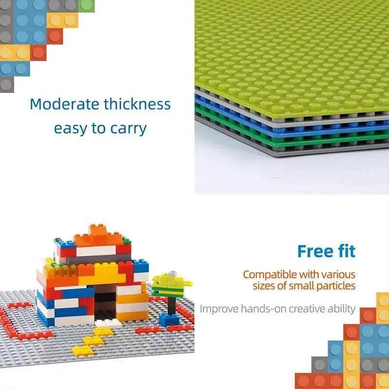 Classic Baseplate 50X50 32X32 16X32 16X16 Dots Building Blocks - ToylandEU