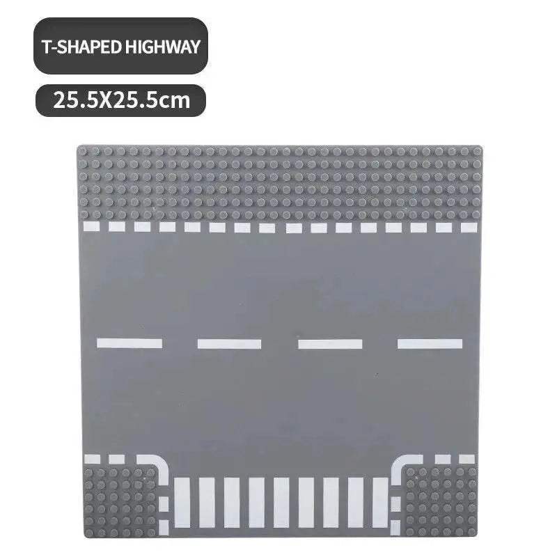 Classic Building Blocks Base Plate City Street View Traffic Road - ToylandEU