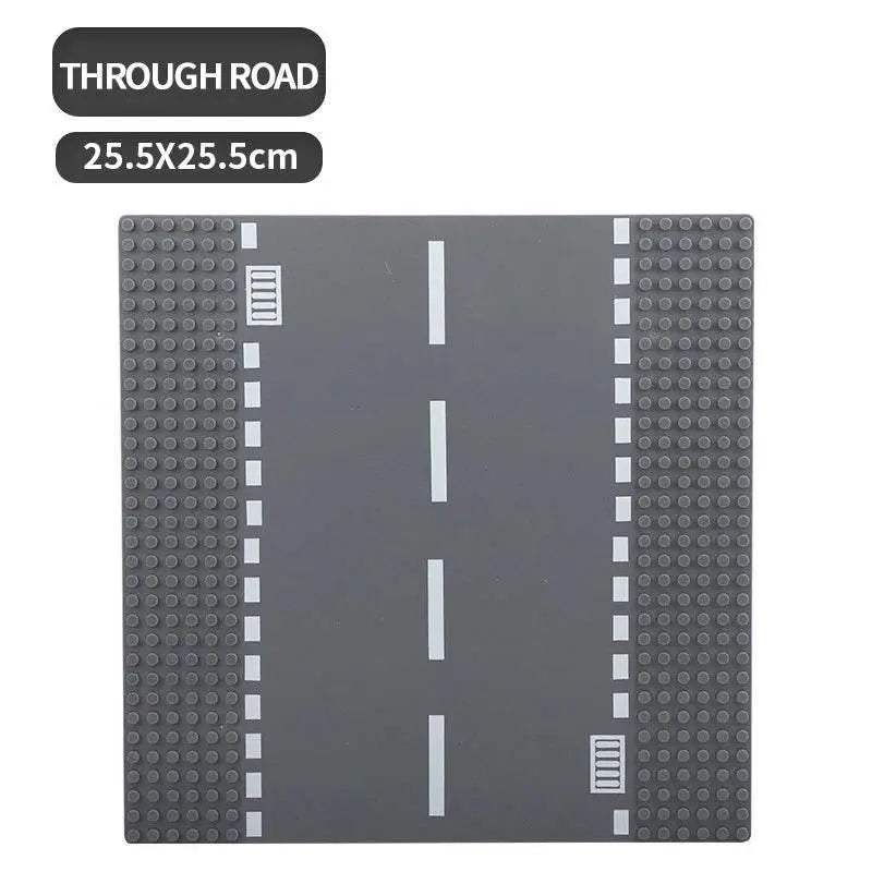 Classic Building Blocks Base Plate City Street View Traffic Road - ToylandEU