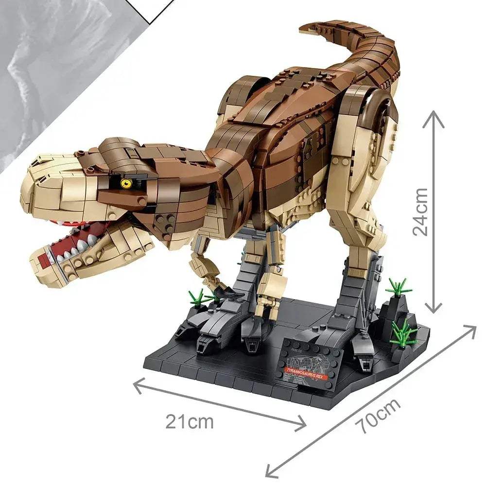 Colorful Dinosaur Building Blocks Set With Over 800 Pieces - ToylandEU