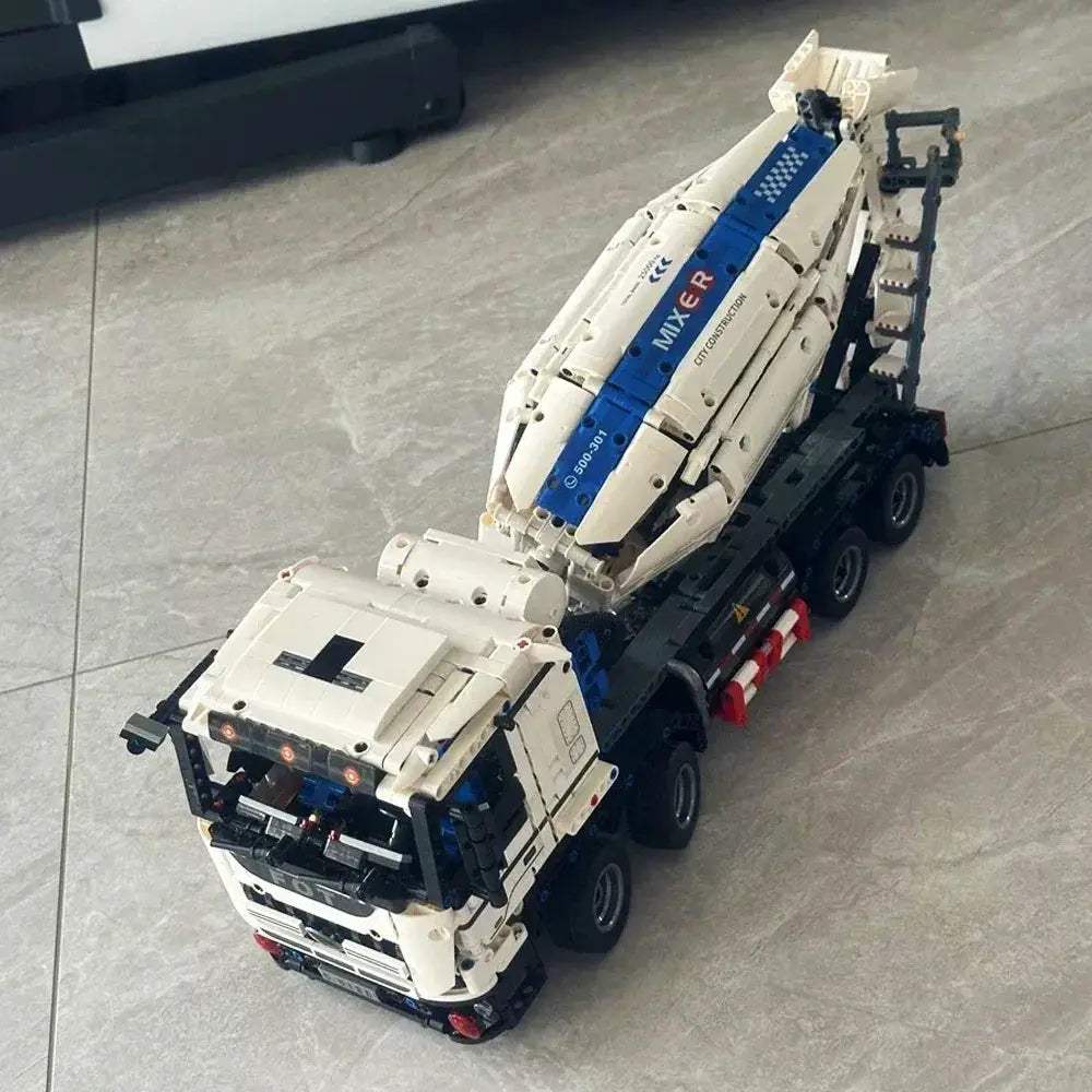 Concrete Mixer Truck Building Blocks Set For Kids Educational - ToylandEU