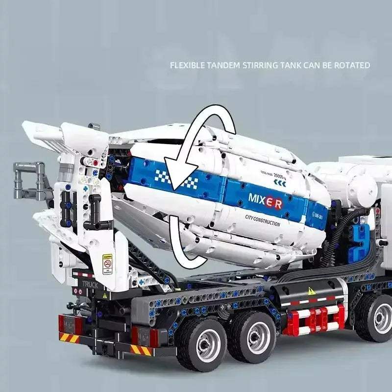 Concrete Mixer Truck Building Blocks Set For Kids Educational - ToylandEU