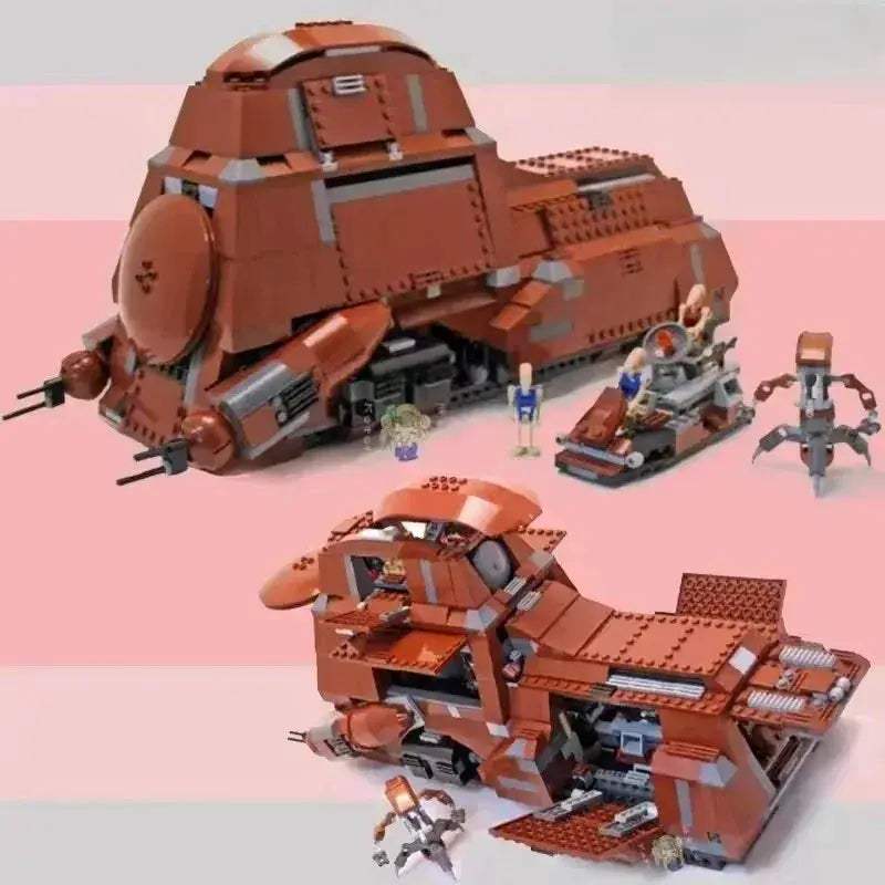 MOC Cosmic Warship Tank Building Blocks Set For Creative Boys - ToylandEU