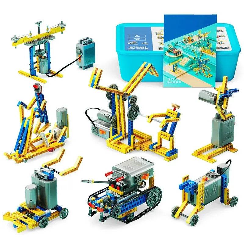 MOC Creative 606-Piece Motorized Building Block Set for Kids STEM Learning Building Bricks MOC - ToylandEU