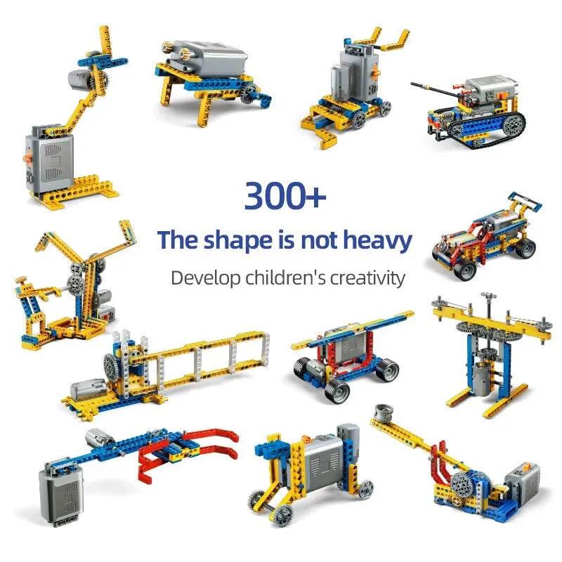 MOC Creative 606-Piece Motorized Building Block Set for Kids STEM Learning Building Bricks MOC - ToylandEU