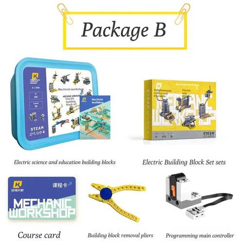 MOC Creative 606-Piece Motorized Building Block Set for Kids STEM Learning Building Bricks MOC - ToylandEU