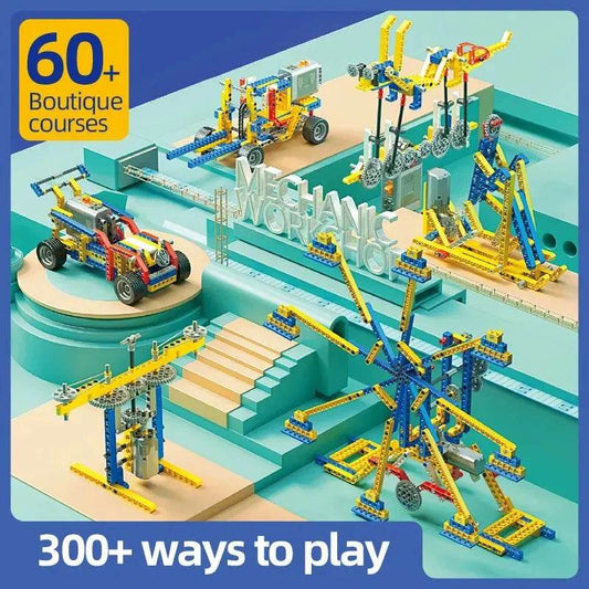 MOC Creative 606-Piece Motorized Building Block Set for Kids STEM Learning Building Bricks MOC - ToylandEU