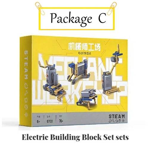 MOC Creative 606-Piece Motorized Building Block Set for Kids STEM Learning Building Bricks MOC - ToylandEU