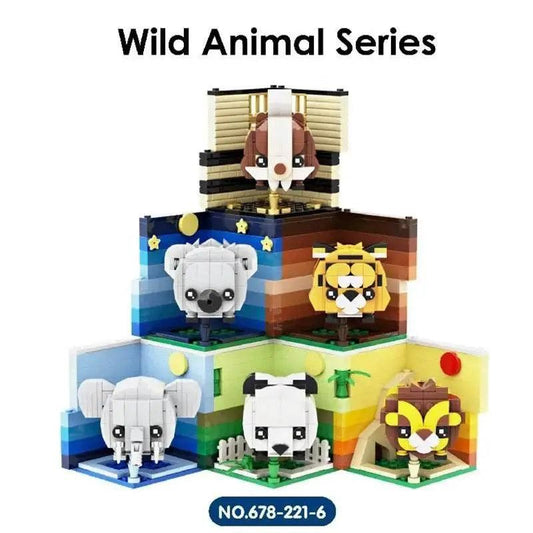  MOC Creative Animal Building Blocks Cute Panda Koala Tiger Rabbit Chicken Model Bricks -  ToylandEU™