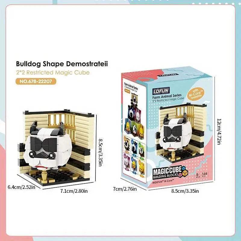 Creative Animal Building Blocks Cute Panda Koala Tiger Rabbit Chicken Model Bricks - ToylandEU