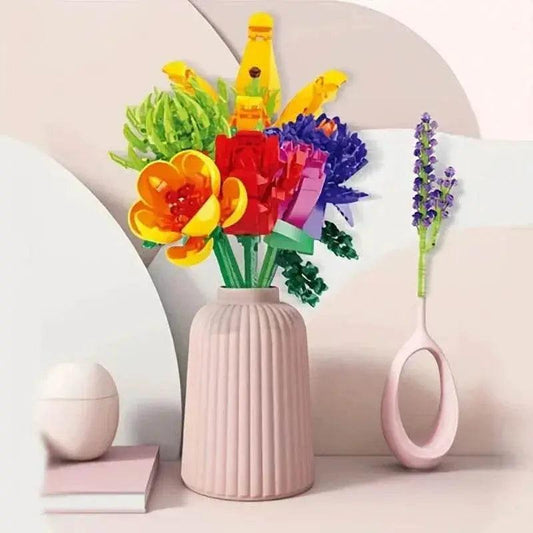  MOC Creative Bouquet Plant Potted Michelia Flower Building Blocks -  ToylandEU™