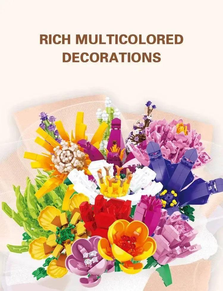  MOC Creative Bouquet Plant Potted Michelia Flower Building Blocks -  ToylandEU™