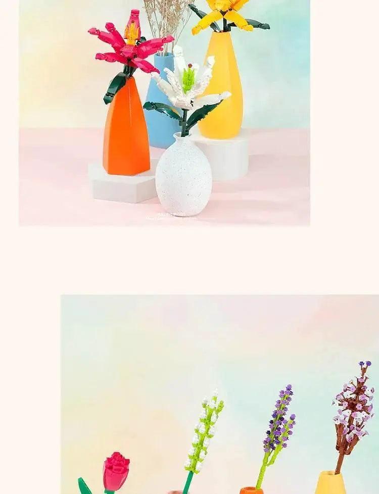  MOC Creative Bouquet Plant Potted Michelia Flower Building Blocks -  ToylandEU™