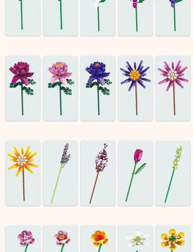  MOC Creative Bouquet Plant Potted Michelia Flower Building Blocks -  ToylandEU™