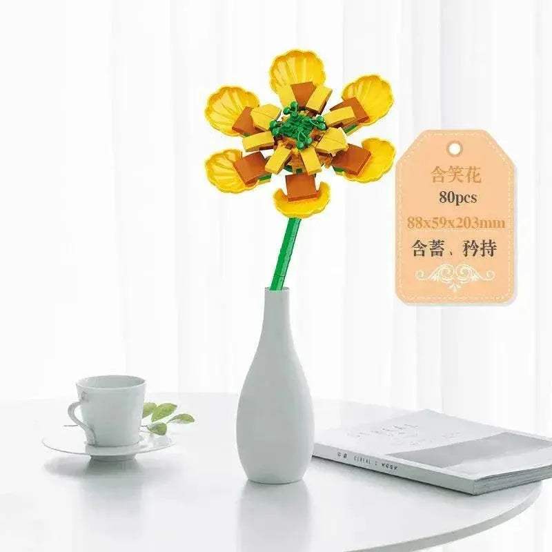 Creative Bouquet Plant Potted Michelia Flower Building Blocks - ToylandEU