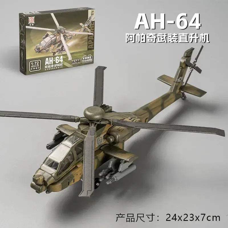 Creative Building Blocks AH-64 Two Seater Armed Attack Helicopter Model For Boys - ToylandEU