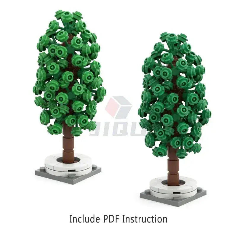 MOC Creative Building Blocks Flower Tree Garden City Scene Set - ToylandEU